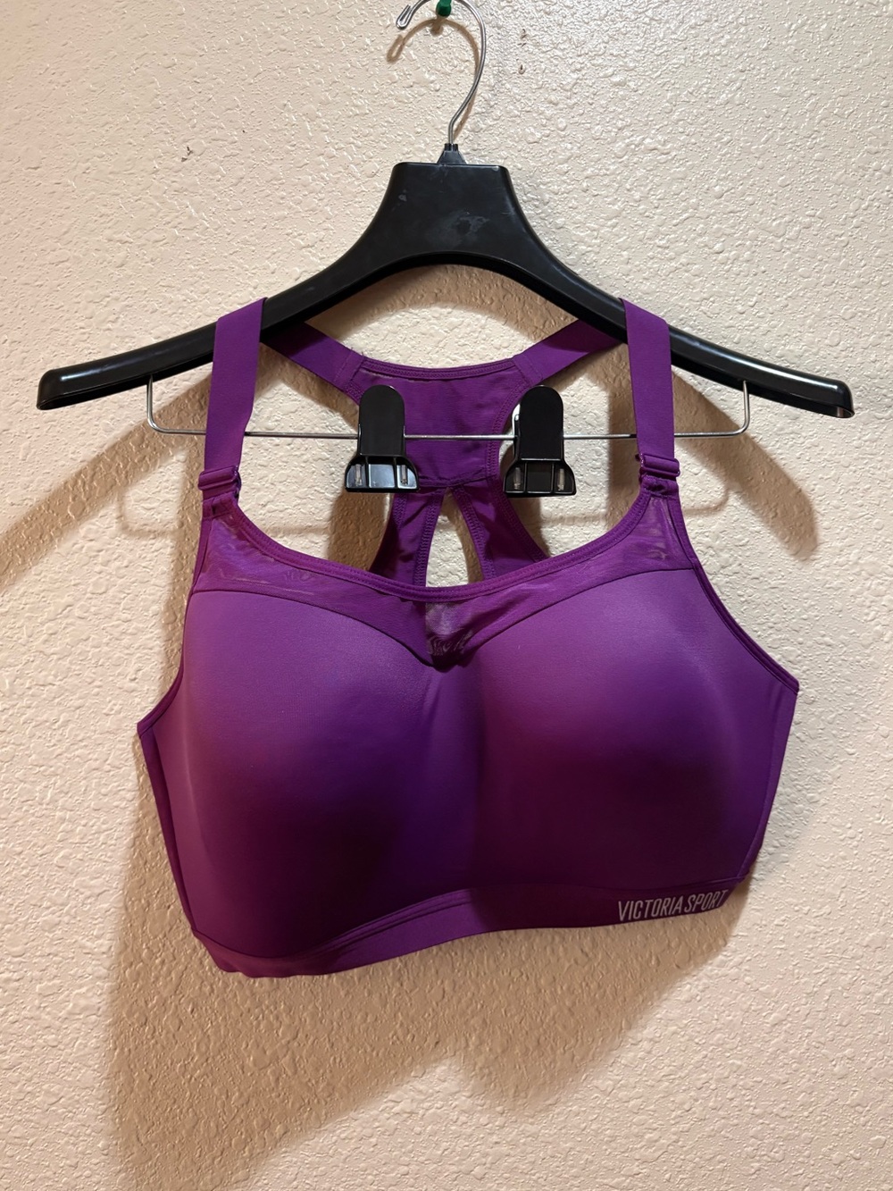 Victoria's Secret Purple Molded Cup Racerback Sports Bra